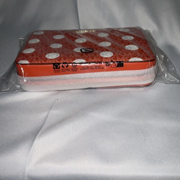 Michael Kors Jet Set Item Crossbody Bag Polka Dots Red Clay Still Factory Sealed - Picture 6 of 9